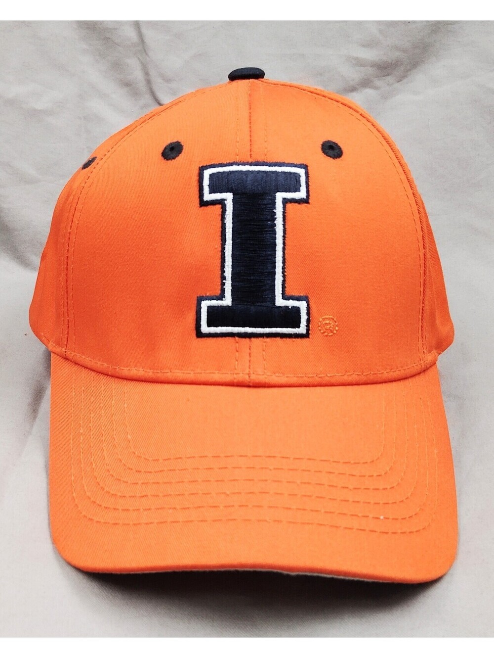 Illinois Fighting Illini Captivating Headgear Orange Block I Adjustable Hat Cap